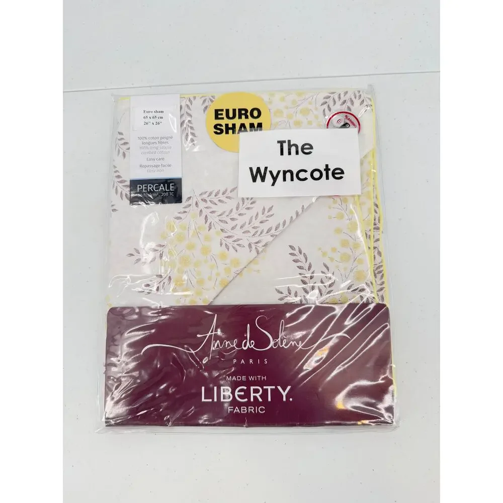 NWT Mimosa By Anne De Solene Floral EURO SHAM Percale Cotton (1)